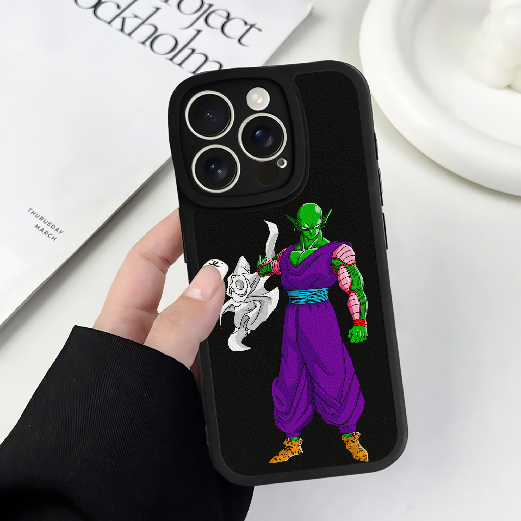 （画像用） ドラゴンボール ピッコロ DRAGON BALL Piccolo 【iPhone 16シリーズ対応】シリコンスマホケース（レザー調） 材質：シリコン